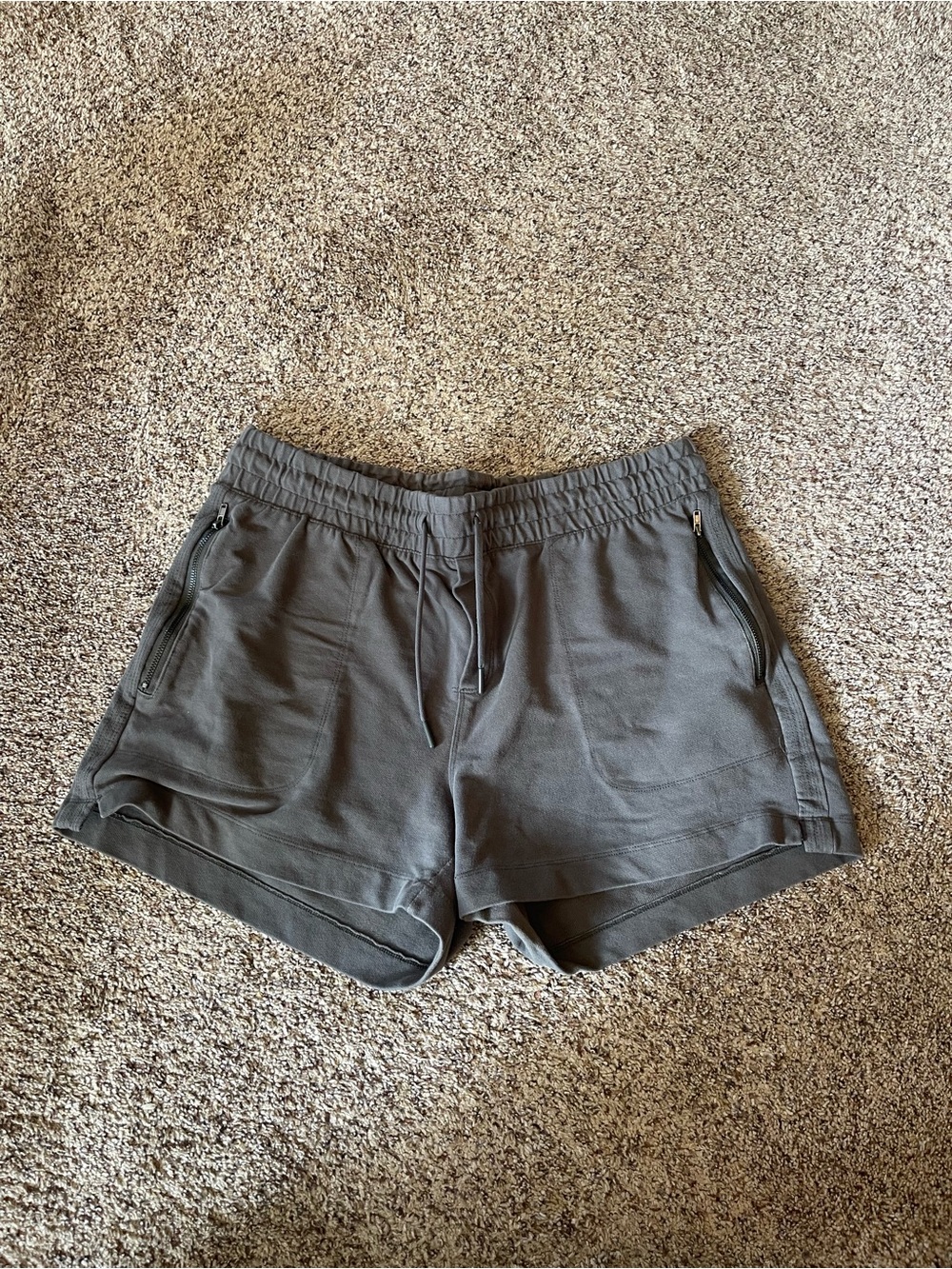 Women’s Athletic Drawstring Shorts - Charcoal Gray